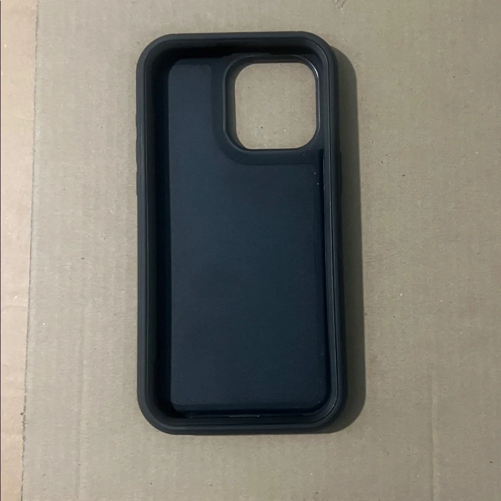 Apple iPhone 15 Pro Max Black Protective Phone Case with Clip